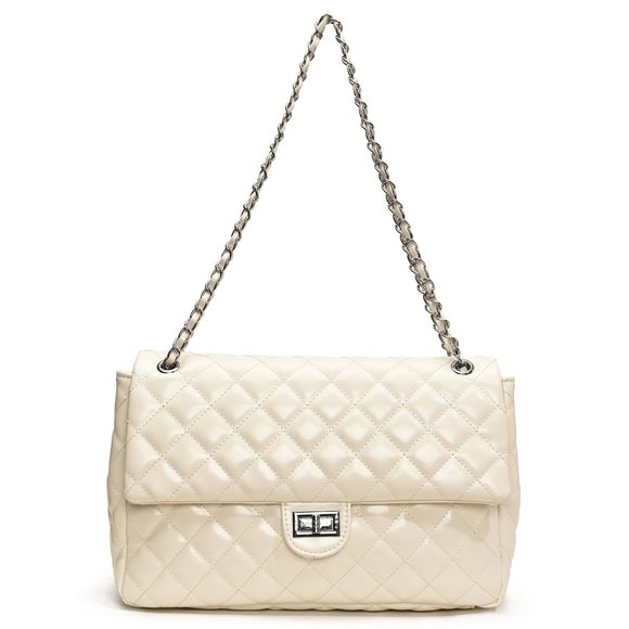 Crossbody Purses Quilted Shoulder Bag Medium Chain Purse Pu Leather :> - Picture 1 of 8